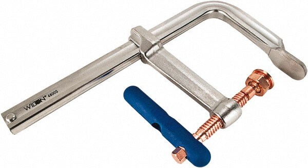 Sliding Arm Bar Clamp: 18" Max Capacity, 7" Throat Depth