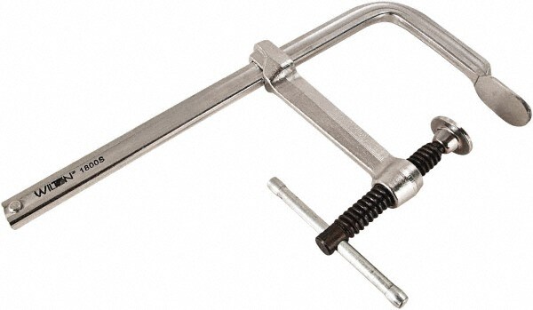 Sliding Arm Bar Clamp: 18" Max Capacity, 4-3/4" Throat Depth