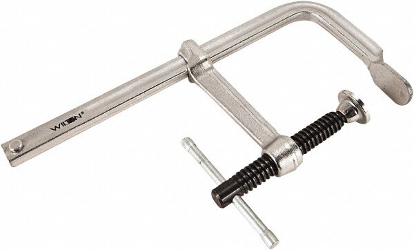 Sliding Arm Bar Clamp: 12" Max Capacity, 4-3/4" Throat Depth