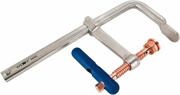 Sliding Arm Bar Clamp: 24" Max Capacity, 4-3/4" Throat Depth