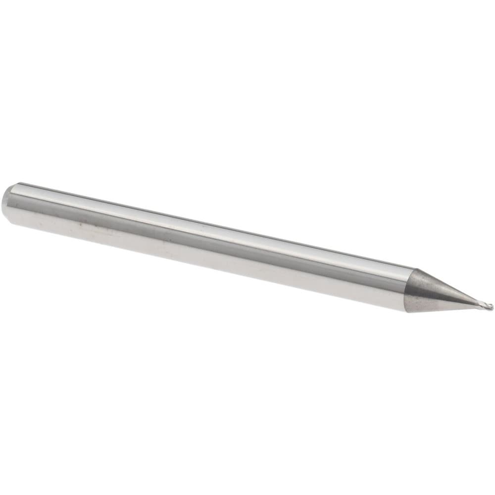 Ball End Mill: 0.0230" Dia, 0.0350" LOC, 4 Flute, Solid Carbide