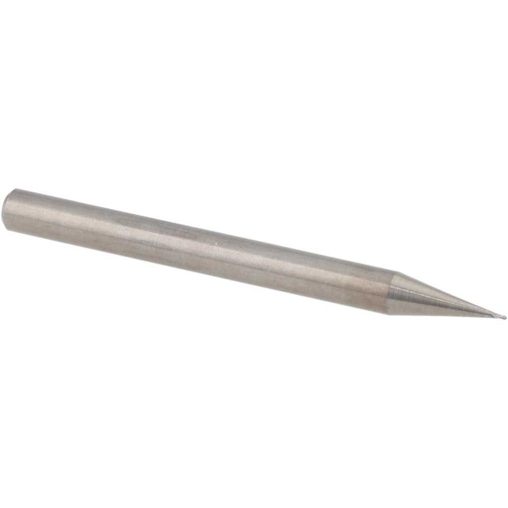 Ball End Mill: 0.0120" Dia, 0.0180" LOC, 4 Flute, Solid Carbide
