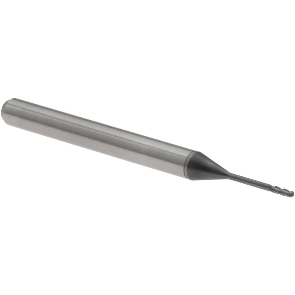 14797499 Ball End Mill: 1/32" Dia, 0.0930" LOC, 4 Flute, Solid Carbide  