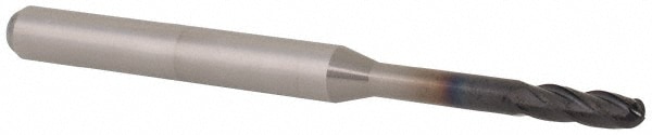 Accupro 14797516 Ball End Mill: 0.0938" Dia, 0.279" LOC, 4 Flute, Solid Carbide 