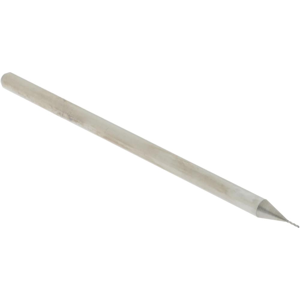 Ball End Mill: 0.0156" Dia, 0.078" LOC, 3 Flute, Solid Carbide