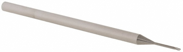 14881896 Ball End Mill: 1/32" Dia, 0.0460" LOC, 3 Flute, Solid Carbide  
