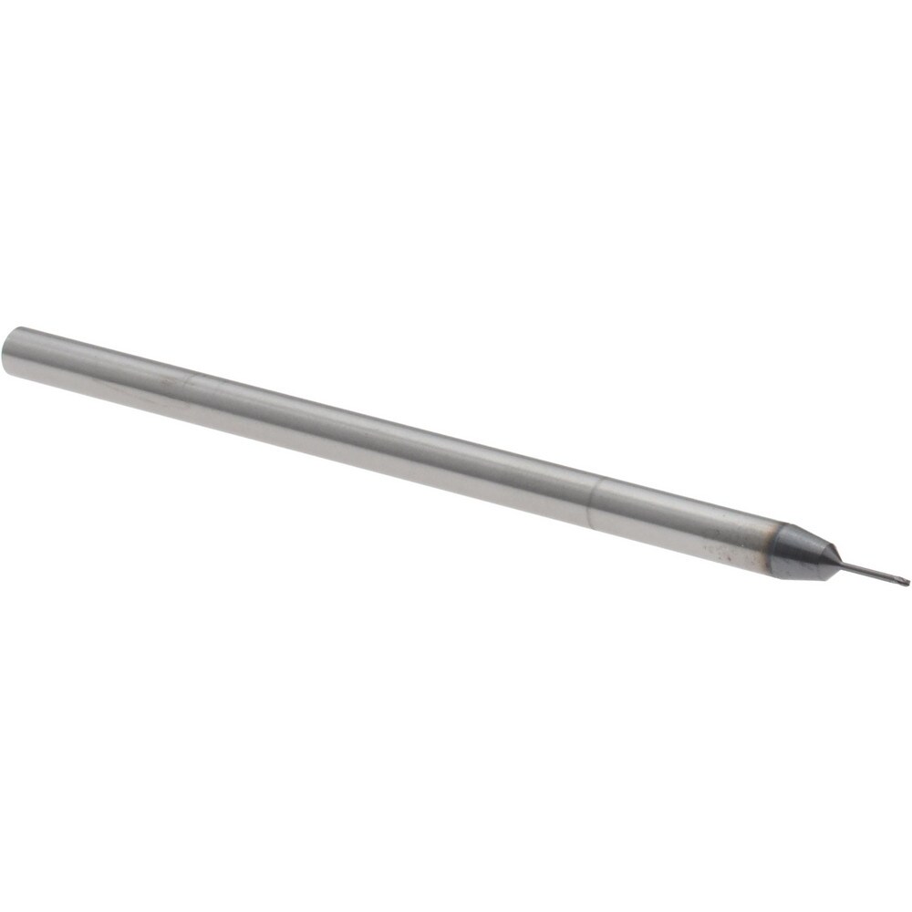 Ball End Mill: 0.0200" Dia, 0.0300" LOC, 3 Flute, Solid Carbide