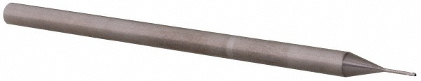 14883925 Ball End Mill: 0.0200" Dia, 0.0300" LOC, 3 Flute, Solid Carbide  