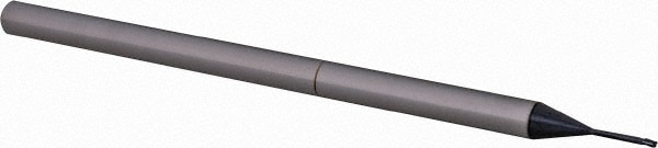 Ball End Mill: 0.025" Dia, 0.037" LOC, 3 Flute, Solid Carbide