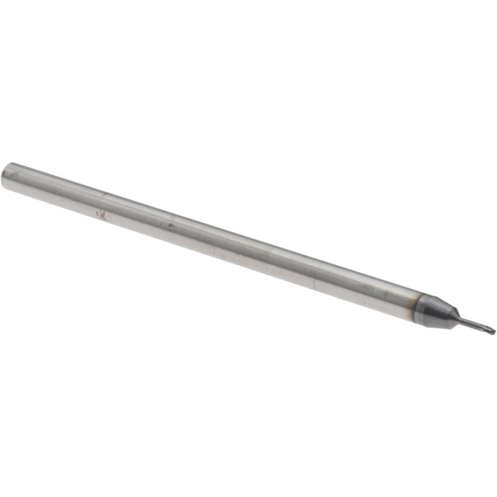 Ball End Mill: 0.0300" Dia, 0.0450" LOC, 3 Flute, Solid Carbide