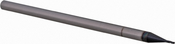 14883934 Ball End Mill: 0.0250" Dia, 0.0370" LOC, 3 Flute, Solid Carbide  