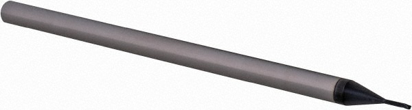 Ball End Mill: 0.025" Dia, 0.037" LOC, 3 Flute, Solid Carbide