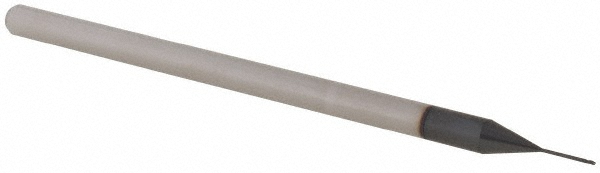 14881904 Ball End Mill: 1/64" Dia, 0.0220" LOC, 3 Flute, Solid Carbide  