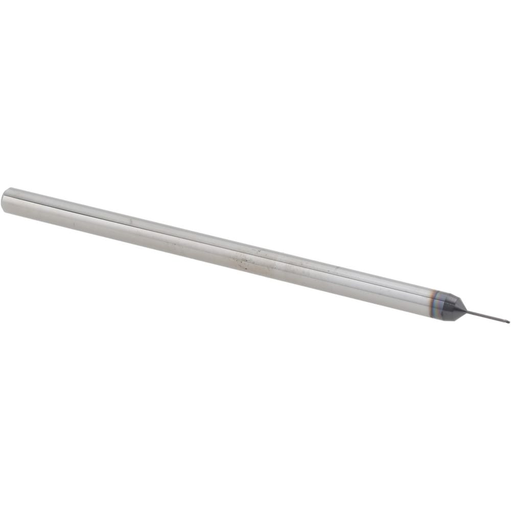 Ball End Mill: 1/64" Dia, 0.0220" LOC, 3 Flute, Solid Carbide