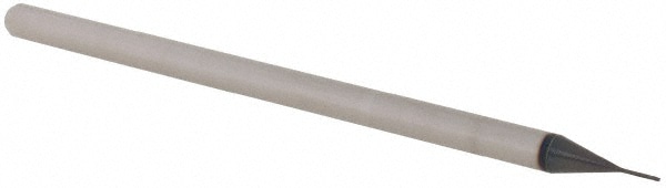 Ball End Mill: 0.0156" Dia, 0.022" LOC, 3 Flute, Solid Carbide