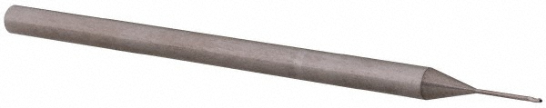 14883937 Ball End Mill: 0.0200" Dia, 0.0300" LOC, 3 Flute, Solid Carbide  