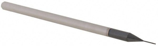 Ball End Mill: 0.0156" Dia, 0.022" LOC, 3 Flute, Solid Carbide
