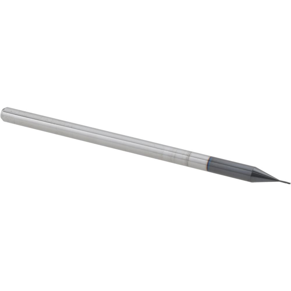 Ball End Mill: 1/64" Dia, 0.0220" LOC, 3 Flute, Solid Carbide