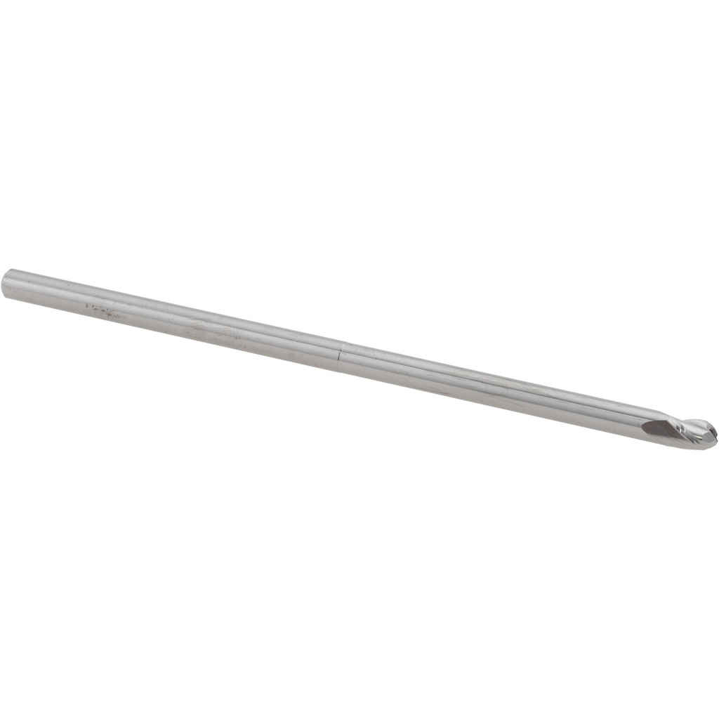 14881914 Ball End Mill: 1/8" Dia, 3/16" LOC, 3 Flute, Solid Carbide  