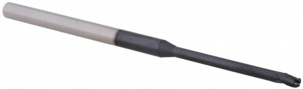 Ball End Mill: 0.0781" Dia, 0.117" LOC, 3 Flute, Solid Carbide