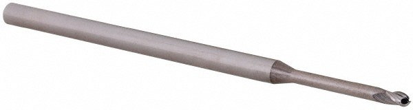 Accupro AP61730404 Ball End Mill: 0.075" Dia, 0.112" LOC, 3 Flute, Solid Carbide 