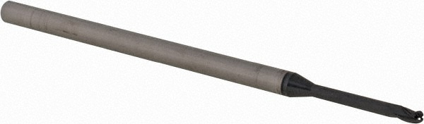 Ball End Mill: 0.07" Dia, 0.105" LOC, 3 Flute, Solid Carbide
