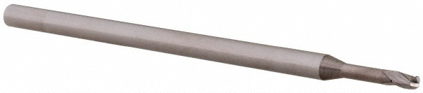 Accupro AP61730545 Ball End Mill: 0.075" Dia, 0.112" LOC, 3 Flute, Solid Carbide 