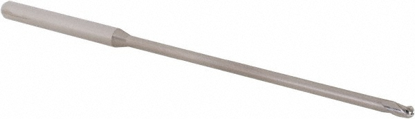 14881941 Ball End Mill: 5/64" Dia, 0.1170" LOC, 3 Flute, Solid Carbide  
