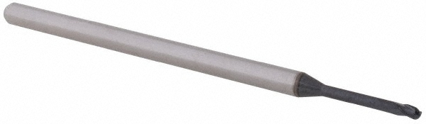 14881945 Ball End Mill: 1/16" Dia, 0.0930" LOC, 3 Flute, Solid Carbide  