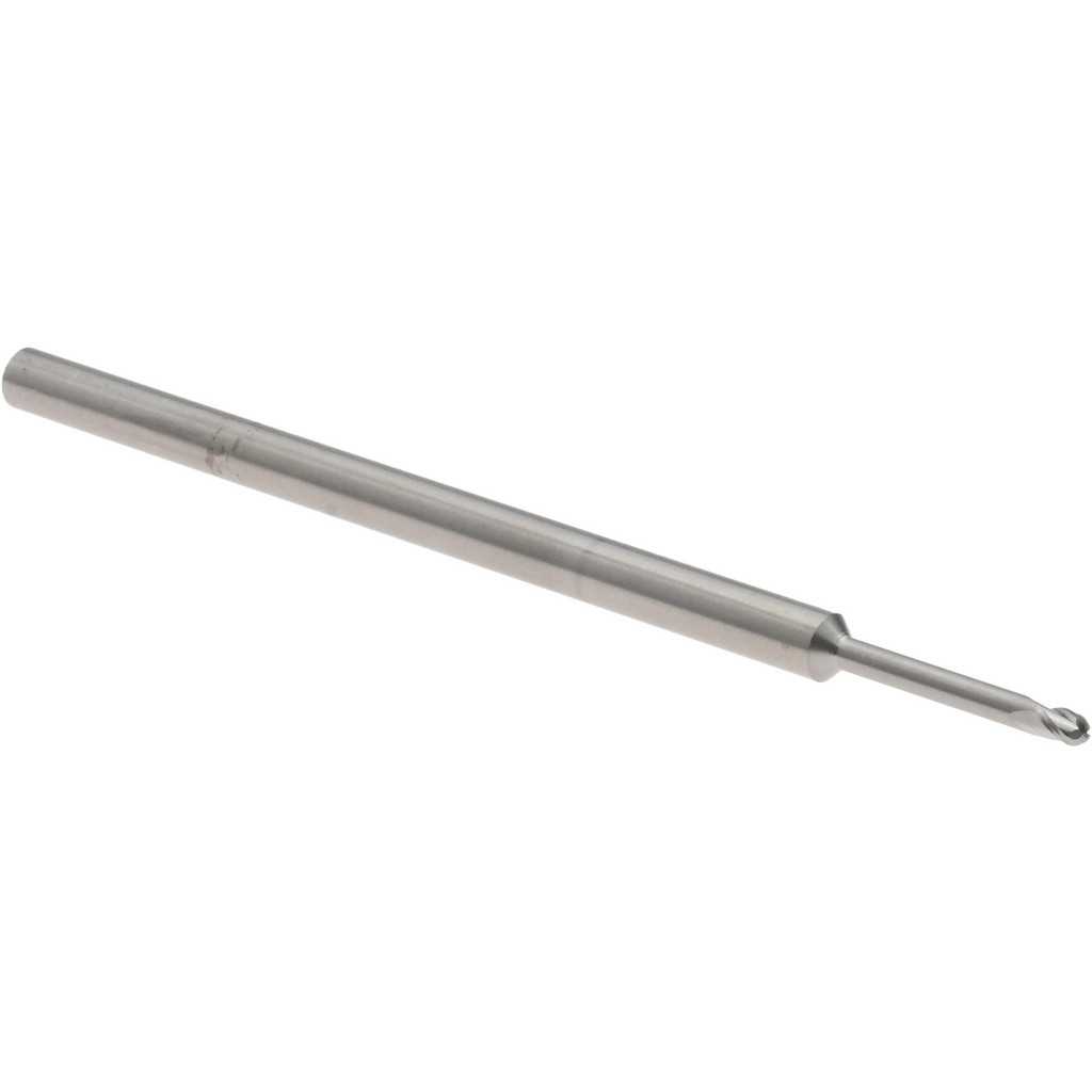 14881946 Ball End Mill: 1/16" Dia, 0.0930" LOC, 3 Flute, Solid Carbide  