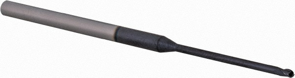 Accupro AP61730677 Ball End Mill: 0.06" Dia, 0.09" LOC, 3 Flute, Solid Carbide 