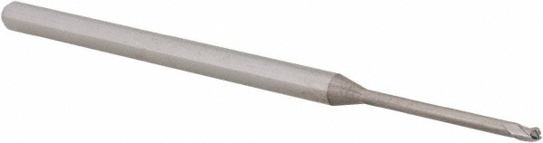 Accupro AP61730685 Ball End Mill: 0.06" Dia, 0.09" LOC, 3 Flute, Solid Carbide 