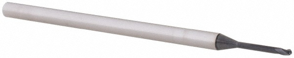14883952 Ball End Mill: 0.0500" Dia, 0.0750" LOC, 3 Flute, Solid Carbide  