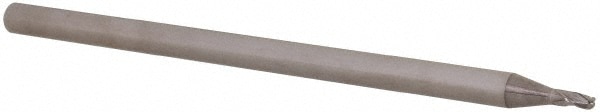 Ball End Mill: 0.055" Dia, 0.082" LOC, 3 Flute, Solid Carbide