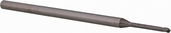 14883956 Ball End Mill: 0.06" Dia, 0.09" LOC, 3 Flute, Solid Carbide  