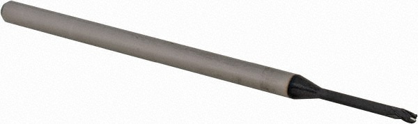 Ball End Mill: 0.06" Dia, 0.09" LOC, 3 Flute, Solid Carbide