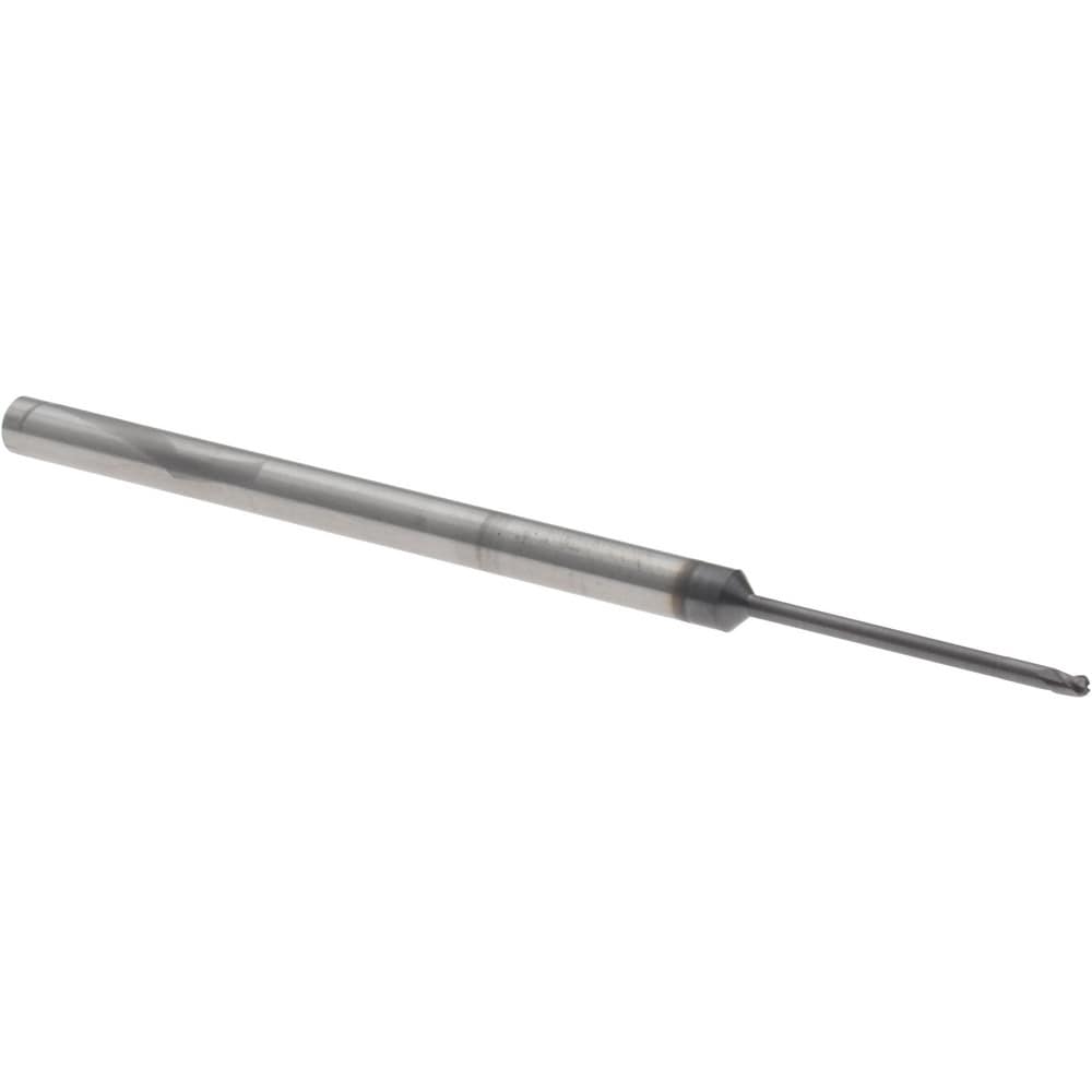 Ball End Mill: 3/64" Dia, 0.0700" LOC, 3 Flute, Solid Carbide