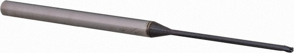 Ball End Mill: 0.0469" Dia, 0.07" LOC, 3 Flute, Solid Carbide
