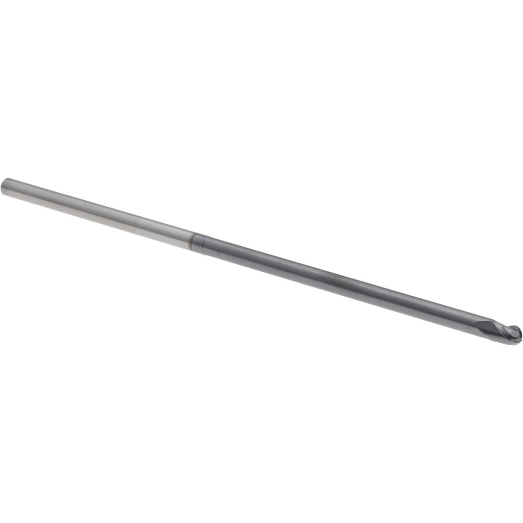 14881952 Ball End Mill: 1/8" Dia, 3/16" LOC, 3 Flute, Solid Carbide  