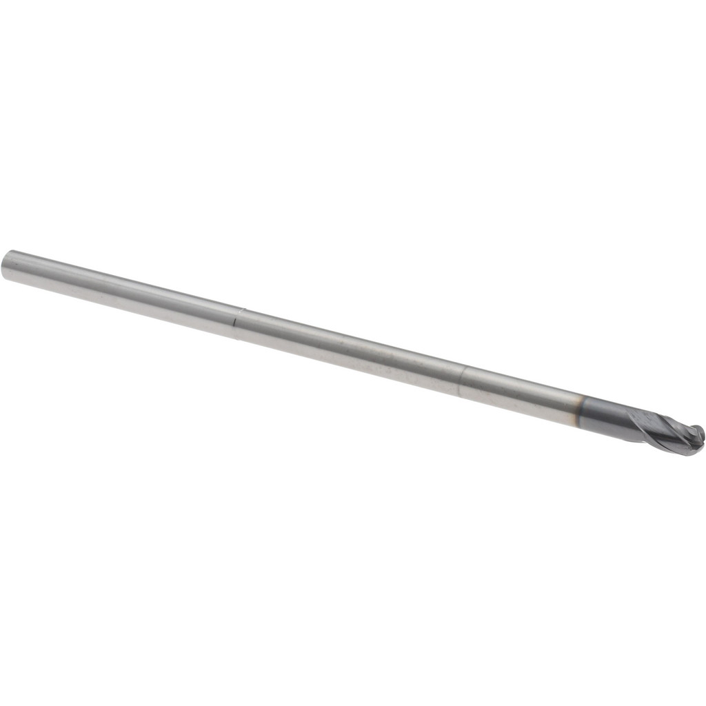 14881953 Ball End Mill: 1/8" Dia, 3/16" LOC, 3 Flute, Solid Carbide  