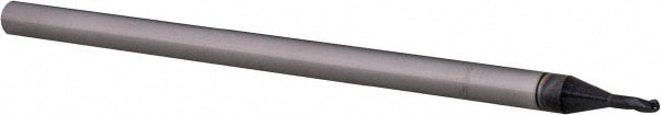 Ball End Mill: 0.0469" Dia, 0.07" LOC, 3 Flute, Solid Carbide