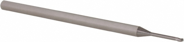 Accupro AP61730974 Ball End Mill: 0.045" Dia, 0.067" LOC, 3 Flute, Solid Carbide 
