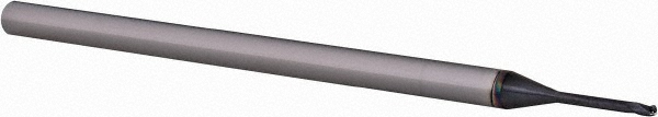 14883966 Ball End Mill: 0.0400" Dia, 0.0600" LOC, 3 Flute, Solid Carbide  