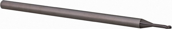 Accupro AP61731196 Ball End Mill: 0.045" Dia, 0.067" LOC, 3 Flute, Solid Carbide 