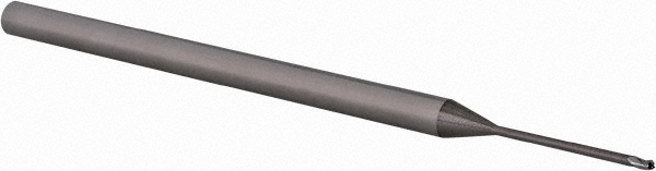 14883974 Ball End Mill: 0.0350" Dia, 0.0520" LOC, 3 Flute, Solid Carbide  