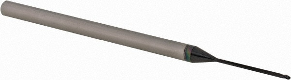 Ball End Mill: 0.0312" Dia, 0.046" LOC, 3 Flute, Solid Carbide
