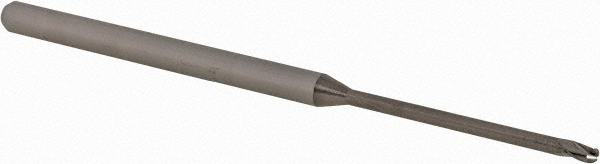 14881974 Ball End Mill: 0.0625" Dia, 0.093" LOC, 3 Flute, Solid Carbide  