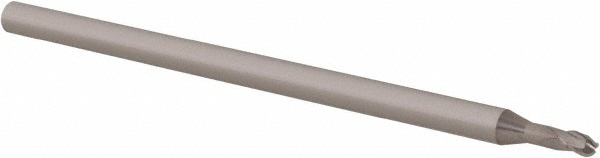 14881977 Ball End Mill: 5/64" Dia, 0.1170" LOC, 3 Flute, Solid Carbide  