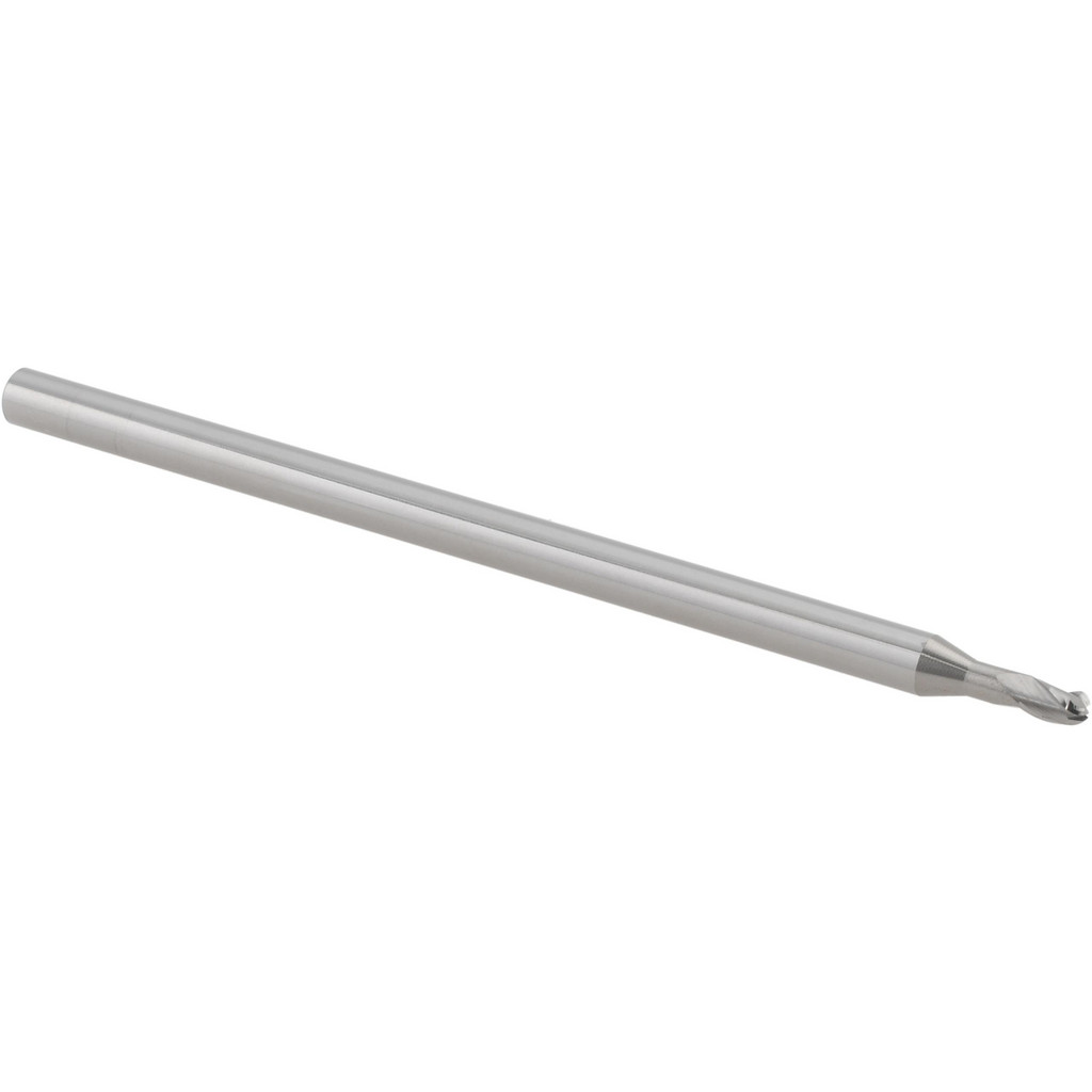 14881977 Ball End Mill: 5/64" Dia, 0.1170" LOC, 3 Flute, Solid Carbide  