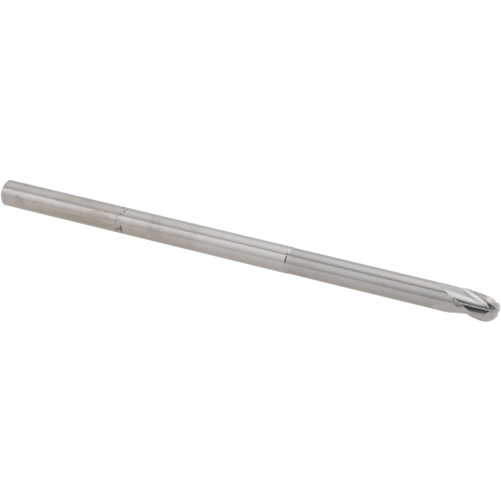 14881982 Ball End Mill: 1/8" Dia, 3/16" LOC, 3 Flute, Solid Carbide  